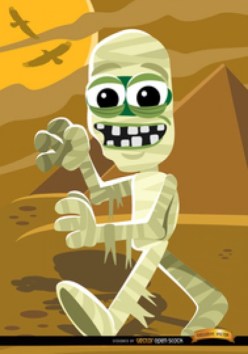 cartoon-mummy-with-pyramid-halloween-vector_72147497586